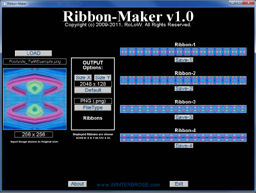 Ribbon-Maker Screenshot