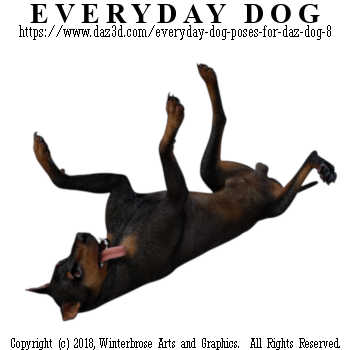 PLAYFUL ROLL Dog from Everyday Dog Poses