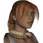 Bone Necklace with Earrings for Poser & Daz Studio
