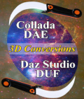 Convert Collada DAE Models to Daz Studio DUF Props by Winterbrose. In this training package, we demonstrate the techniques required to use our method of converting a static Collada DAE format model into a Daz Studio compatible DUF prop. Why would you want to convert a perfectly good DAE model which can be easily imported into Daz Studio (DS) into the proprietary DUF format created by Daz3D? Understandably the answer will be unique to the personality of each user, but the most significant reason would be so that the model will now appear in the Content Library and can be easily used by just double-clicking its thumbnail image. Another benefit would be that the model can now be easily distributed to other DS users, and you can design and save pose sets for the model to use it with other items in DS. Our fully illustrated tutorial package explains everything you need to know and do in an easy to follow itemized process. The tutorials detail techniques required to successfully convert a DAE model to a DUF prop. Our method for converting a Collada DAE format model into a Daz Studio compatible DUF prop can be done by almost anyone in very little time. The six basic steps required are outlined below. * CREATE 3D MODEL AS DAE IN FAVORITE APP * IMPORT AND ADJUST MODEL IN DAZ STUDIO (DS) * EXPORT MASTER COPY OF MODEL DESIGN FROM DS * IMPORT MASTER COPY OF MODEL DESIGN INTO DS * CREATE DAZ PROP FROM NEW MASTER COPY IN DS * TEST DAZ PROP FUNCTIONALITY IN DAZ STUDIO This package includes four formats (TXT, PDF, WMV and MP4) so that you can utilize it in the manner that best fits your learning style or project pipeline. BONUS: Includes the Nova Guardian Knife weapon in DAE format to get you started.