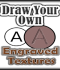 Draw Your Own ENGRAVED TEXTURES by Winterbrose. Engraved textures can be used for many things in your artwork projects to enhance 3D props like clothing logos, business signs, marked vehicles, superhero symbols, or just postwork titles and descriptions. This fully illustrated tutorial will demonstrate step-by-step all of the tools and techniques required to create engraved textures from your favorite fonts and custom designs as well. This training covers creation of raised and embedded textures which can applied to almost any kind of background like stone, metal or cloth. The techniques covered include Basic Engraving, Weathered Engraving and Outline Engraving. As an artist, use this experience to develop and hone your drawing skills using the free Inkscape application so that you can express your artistic creativity more effectively. The techniques demonstrated throughout this training can be applied to other 2D paint applications like Photoshop and Paintshop.