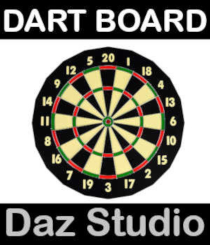 Dart Board for Daz Studio by Winterbrose. Enjoy this Dart Board for Daz Studio which complements the Classic DART created using the techniques presented in the MODELING Made Simple for Daz Studio training.