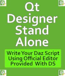This one-page quick guide is provided in PDF format. Please note that this instruction was not designed for inexperienced Windows users. If you are unfamiliar with how the Windows O/S file system works, then please consult a friend or associate to assist you. If you have a legal copy of Daz Studio installed on your system, then you also have a licensed version of the Qt Designer application. This quick guide will tell you what is needed to separate Qt Designer from Daz Studio so that you can use it in developing your own Daz Scripts.